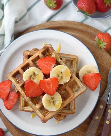 Gezonde wafels met havermout