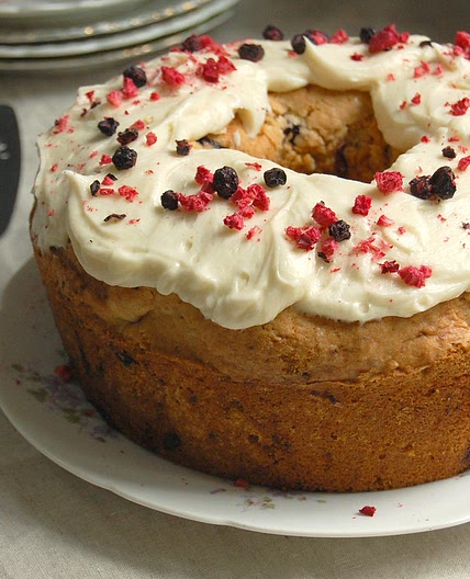 Red, White + Blueberry Pound Cake