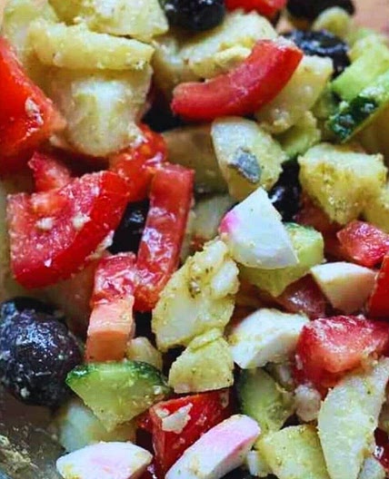 Creamy Pesto Potato Salad (No Mayo)