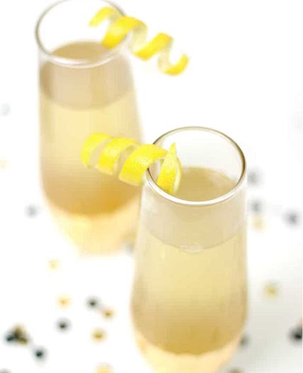 Elderflower French 75 Cocktail
