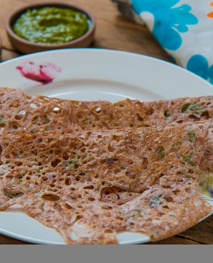 Ragi Rava Dosa Recipe With Oats - Finger Millet & Oats Dosa Recipe