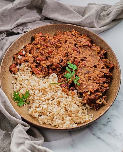 Cajun-Style Vegan Red Beans and Rice