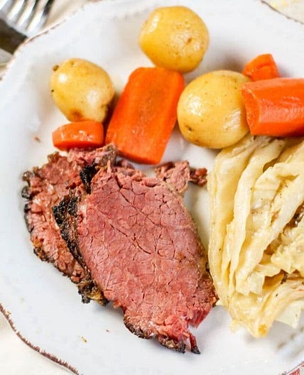 Ninja Foodi Corned Beef and Cabbage