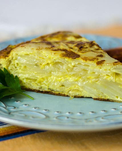 Authentic Tortilla Espanola - Spanish Potato Pie Recipe Card