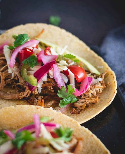 Pork Tenderloin Carnitas Tacos (Crockpot)