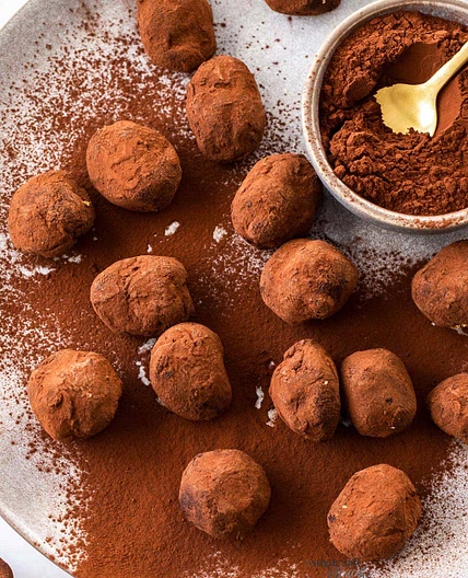 Toffee Pecan Chocolate Truffles