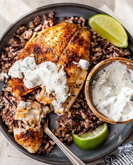 Blackened Fish with Key Lime Tartar