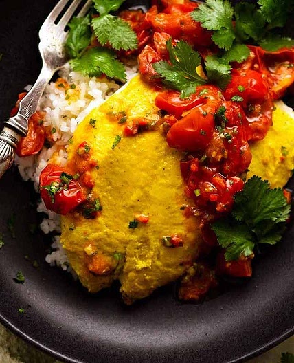 Golden Turmeric Fish (Indonesian baked fish recipe)