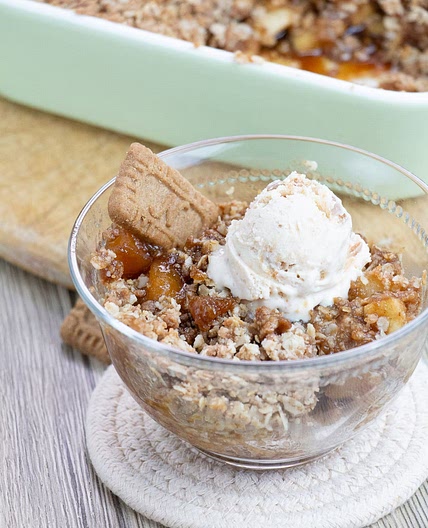 Speculoos/Biscoff Apple Crumble