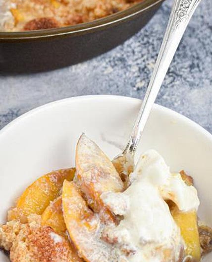 Keto Peach Cobbler