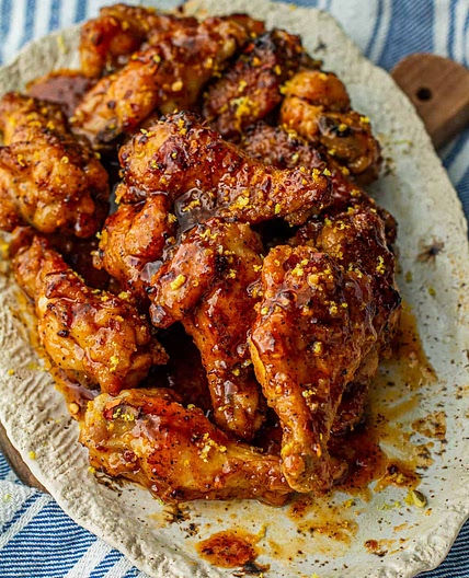 Wet Hot Honey Lemon Pepper Wings (Air Fryer Recipe)