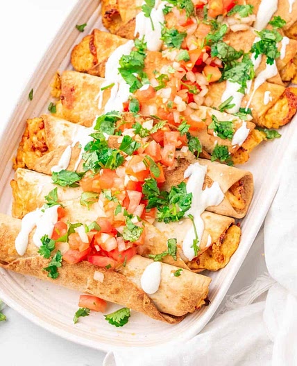 Air Fryer Chicken Flautas