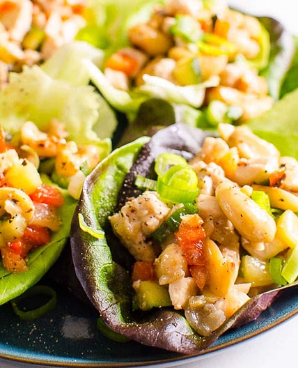 Healthy Chicken Lettuce Wraps