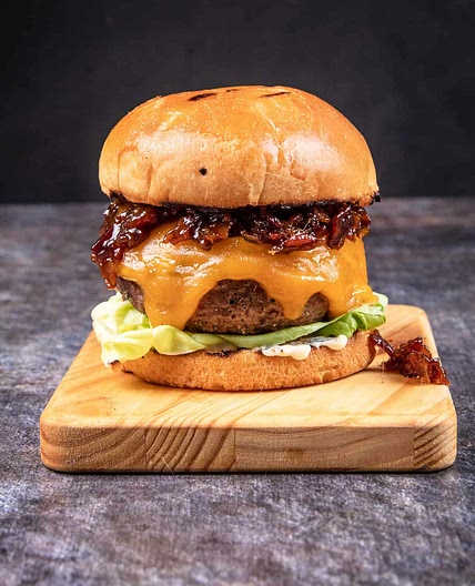 Bacon jam burger