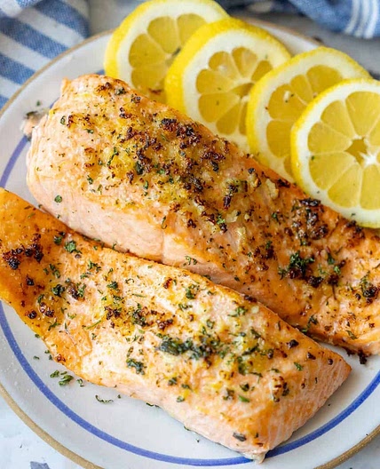 Easy Air Fryer Lemon Salmon