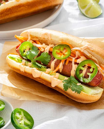 Banh Mi Hot Dogs