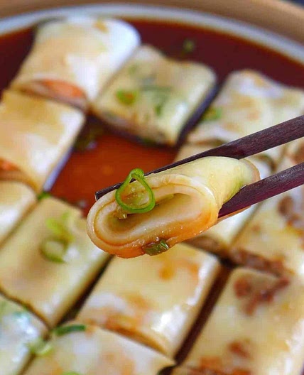 Cheung Fun, Steamed Rice Noodle Rolls (肠粉)