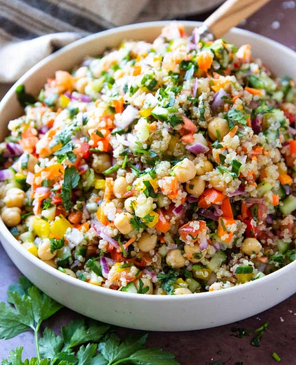 Quinoa Chickpea Salad