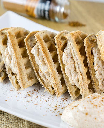 Low Carb Cinnamon Roll Waffle
