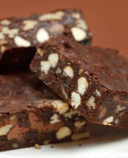 Triple Chocolate Pecan Fudge Brownies