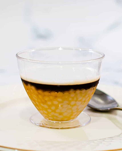 Sago Pudding with Coconut Milk (Sago Gula Melaka)