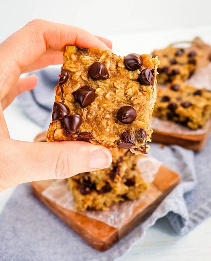 Chocolate Chip Peanut Butter Oatmeal Bars