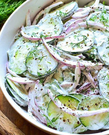 Creamy Cucumber Salad