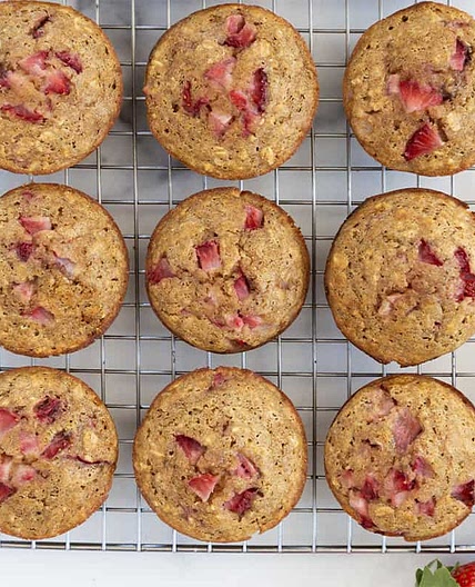 Healthy Strawberry Muffins