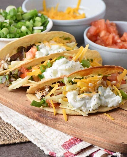 Easy Fish Tacos with a Tzatziki Fish Taco Sauce