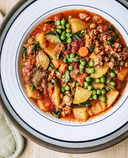 Ground Turkey + Veggie Loaded Soup