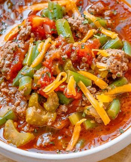 Hamburger Beef Soup {Low Carb / Keto}