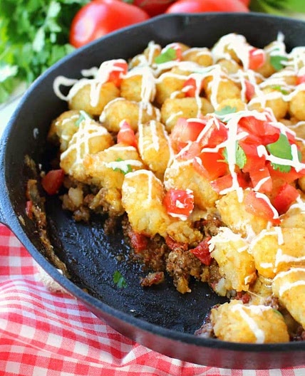 Cheesy Taco Tater Tot Casserole
