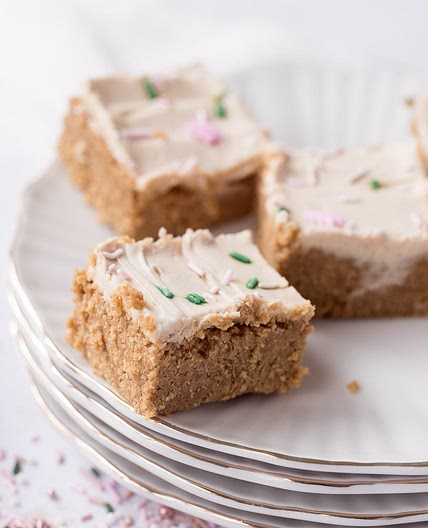 Protein Sugar Cookie Bars (Refined Sugar Free, Gluten Free)