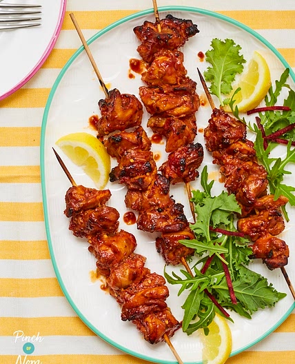 Chicken Teriyaki Kebabs | Slimming & Weight Watchers Friendly