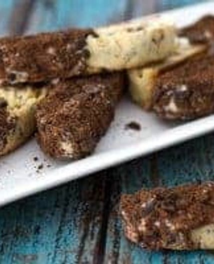 Thin Mints White Chocolate Biscotti Recipe