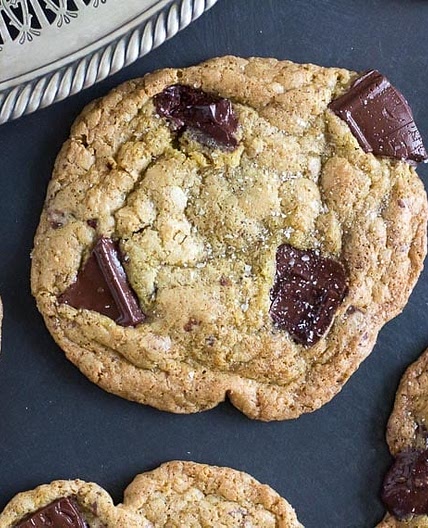 Low FODMAP Salted Buckwheat Chocolate Chunk Cookies