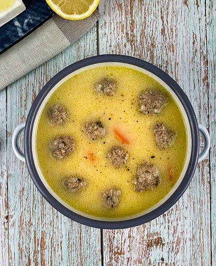 Giouvarlakia Meatball Soup