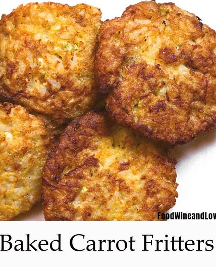 Baked Carrot Fritters