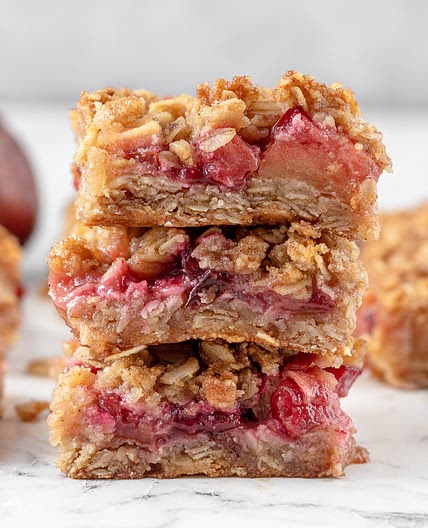 Apple and Plum Crumble Bars