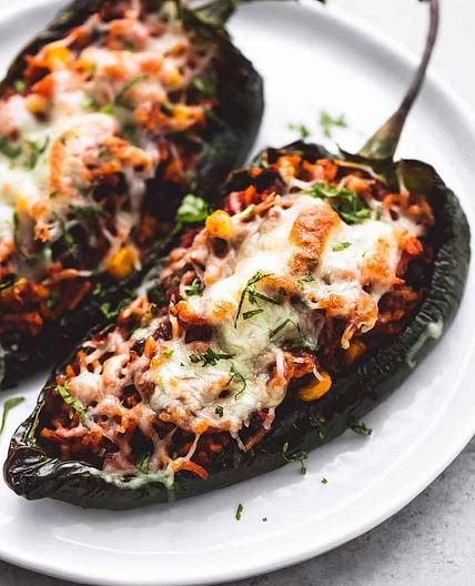 Southwest Stuffed Poblano Peppers