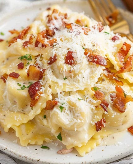 Olive Garden Ravioli Carbonara