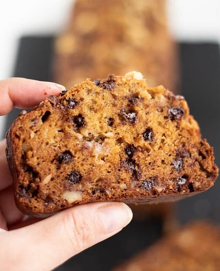 Healthy Banana Chocolate Chip Bread
