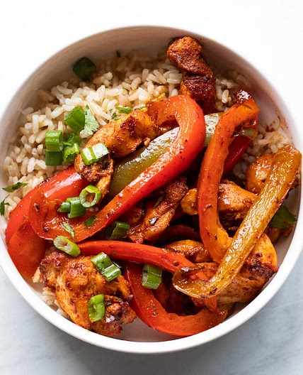 Low FODMAP Chicken Fajita Bowls