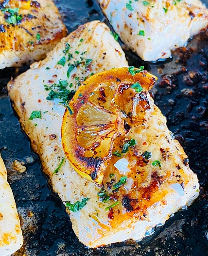 Blackstone Lemon Garlic Mahi Mahi