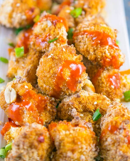 Thai Peanut Cauliflower Wings