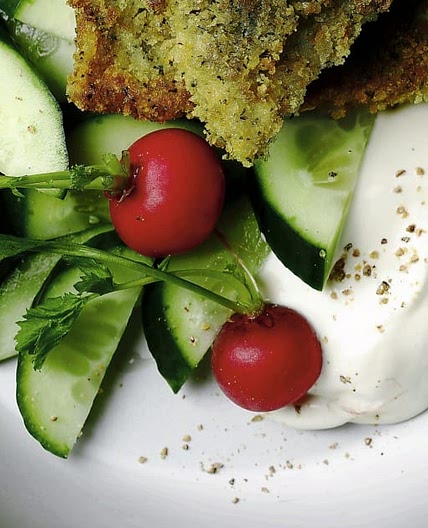 Fisch in Kräuterpanade