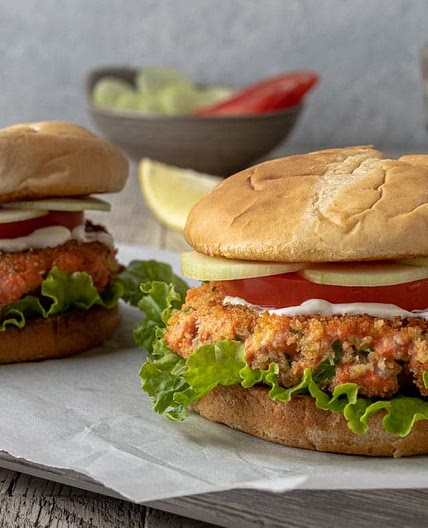 Fresh Salmon Burgers Recipe