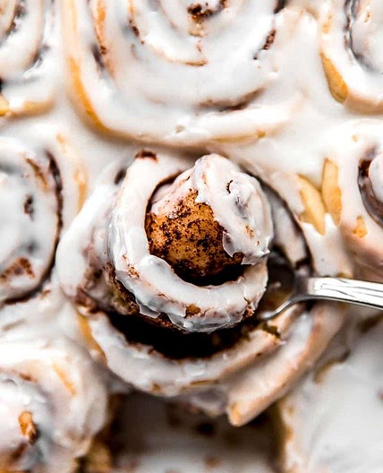 Almond Glazed Cinnamon Rolls