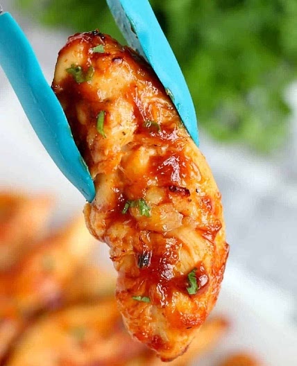 Air Fryer Chicken Tenders no Breading Recipe