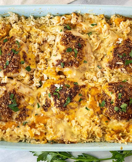 Cheesy Chicken and Rice Casserole